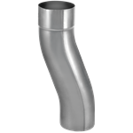 Sokkelknæ/nedførsel 87mm